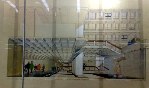 Rendering of the Interior of Wurster Hall. From CED Library, Berkeley. OCt. 2009
